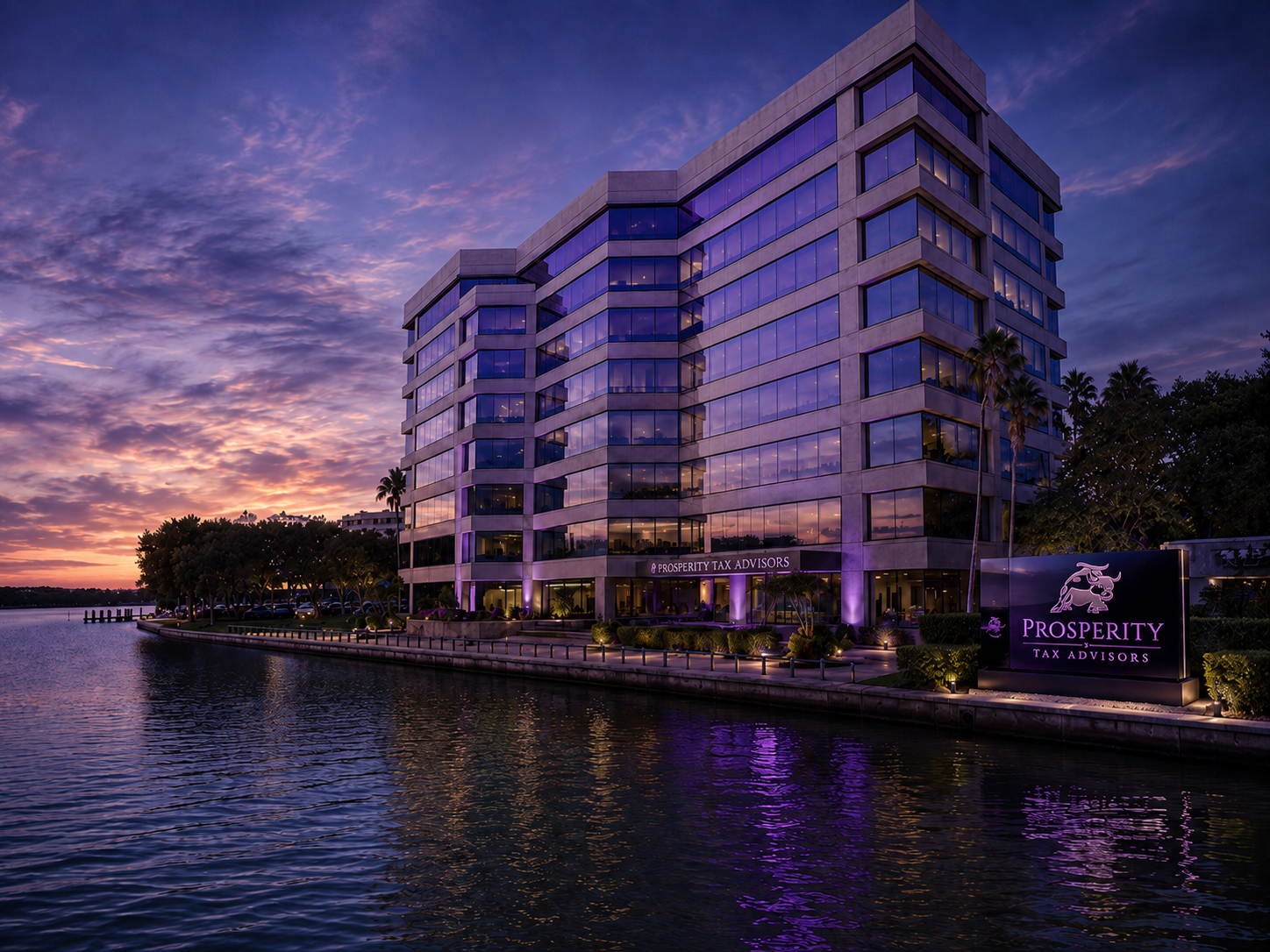 Prosperity Tax Advisors office building at 3030 N Rocky Point Dr, Suite 460, Tampa, Florida
